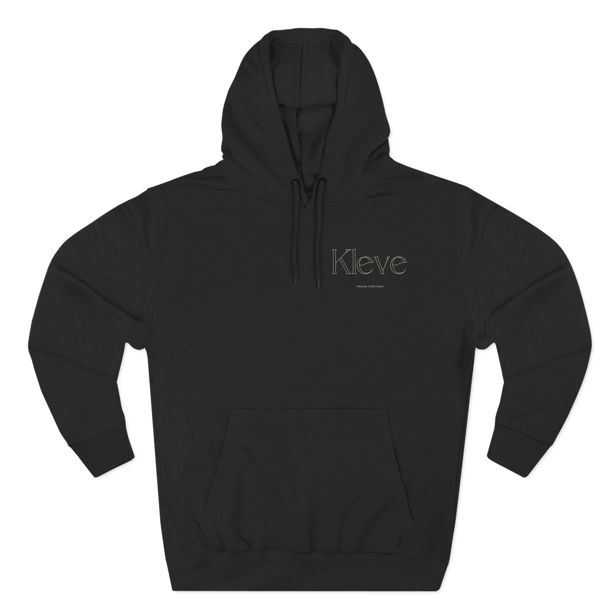 Clever Minimalist Hoodie — Embroidered 'Kleve' Chest Logo