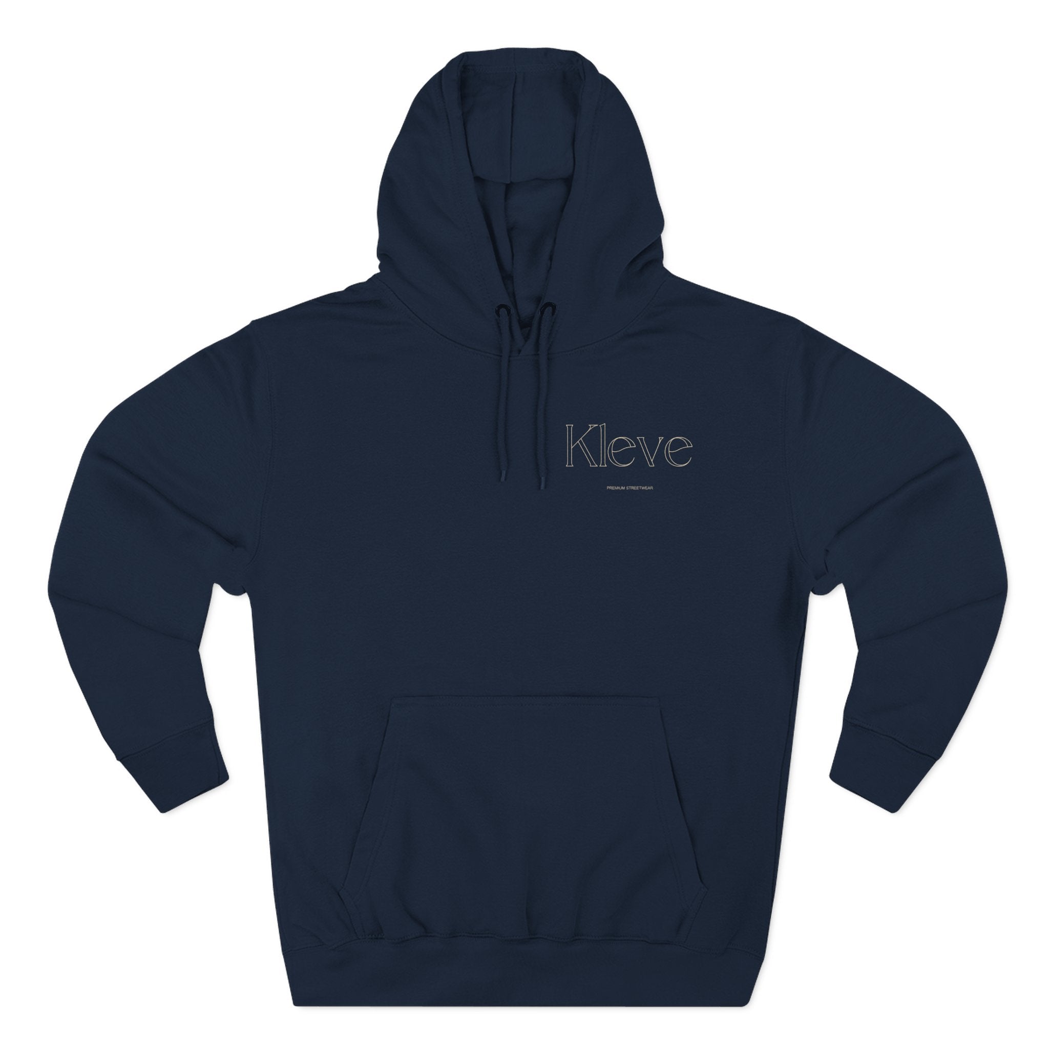 Clever Minimalist Hoodie — Embroidered 'Kleve' Chest Logo