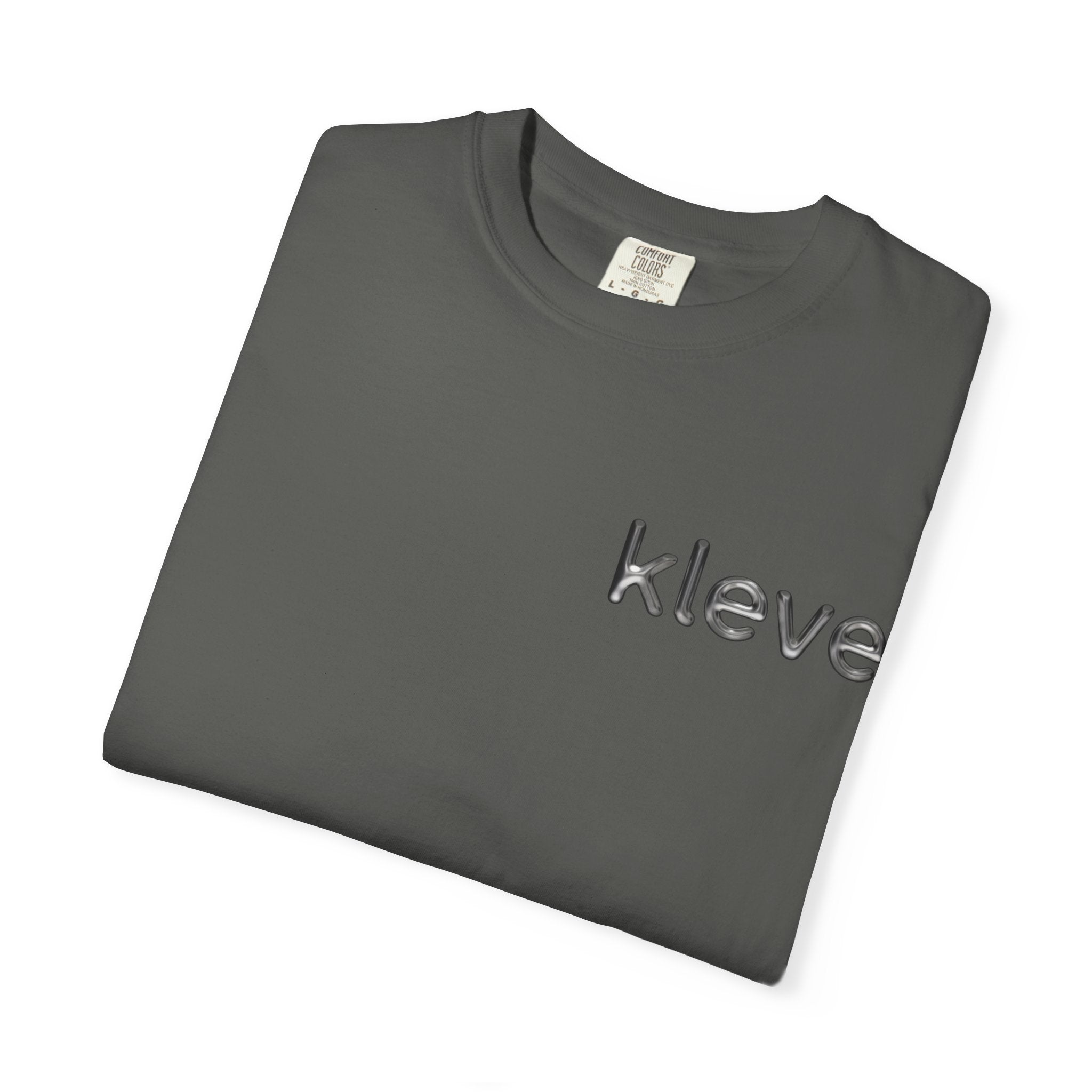 Kleve Minimal Logo T-Shirt — Small Chest Text Tee
