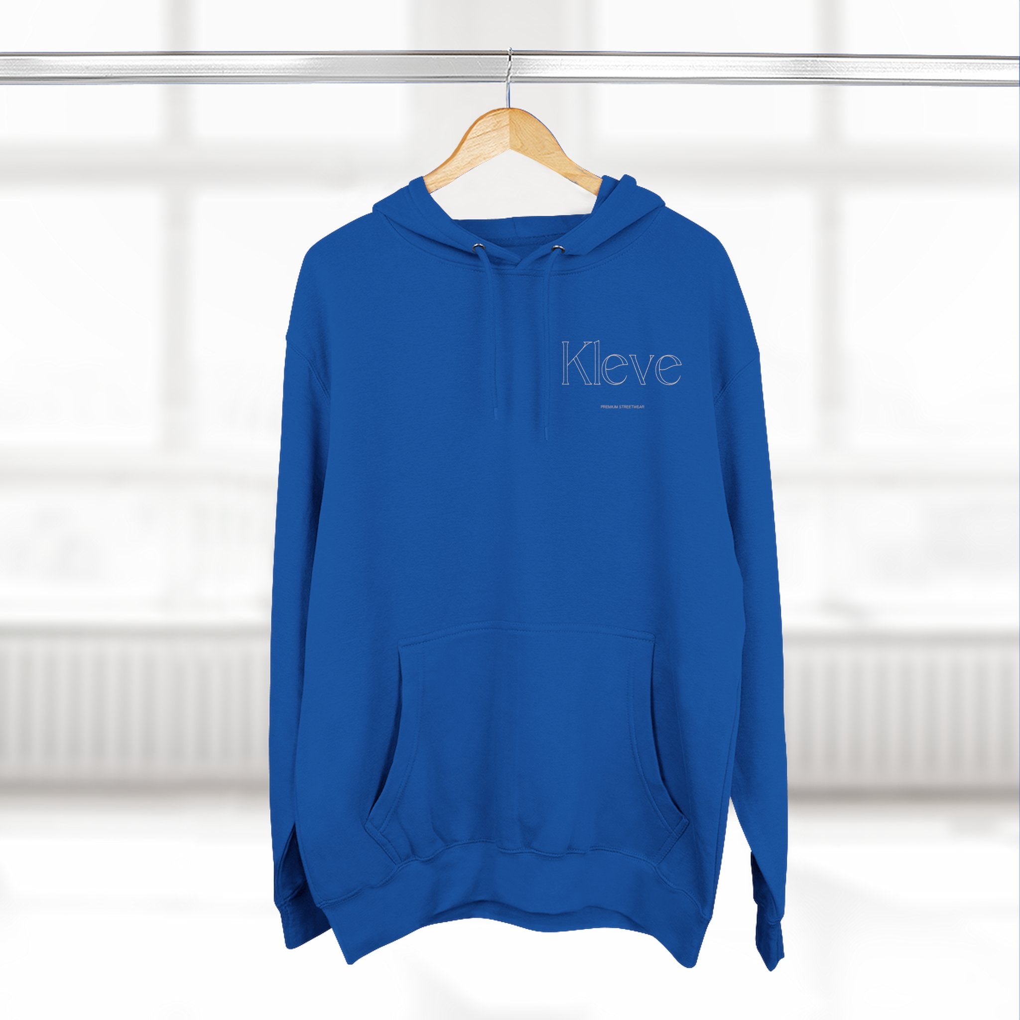 Clever Minimalist Hoodie — Embroidered 'Kleve' Chest Logo