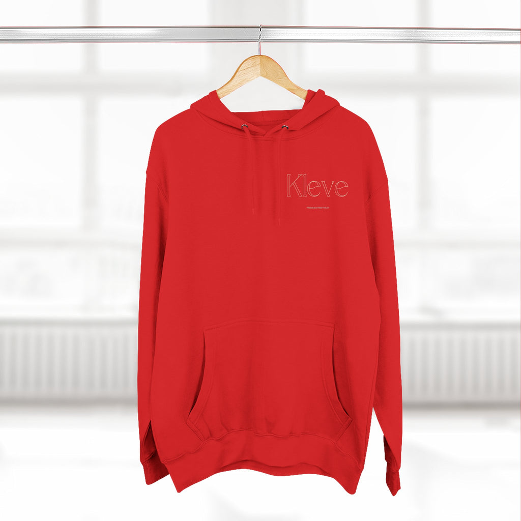 Clever Minimalist Hoodie — Embroidered 'Kleve' Chest Logo