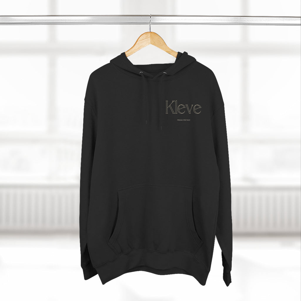 Clever Minimalist Hoodie — Embroidered 'Kleve' Chest Logo