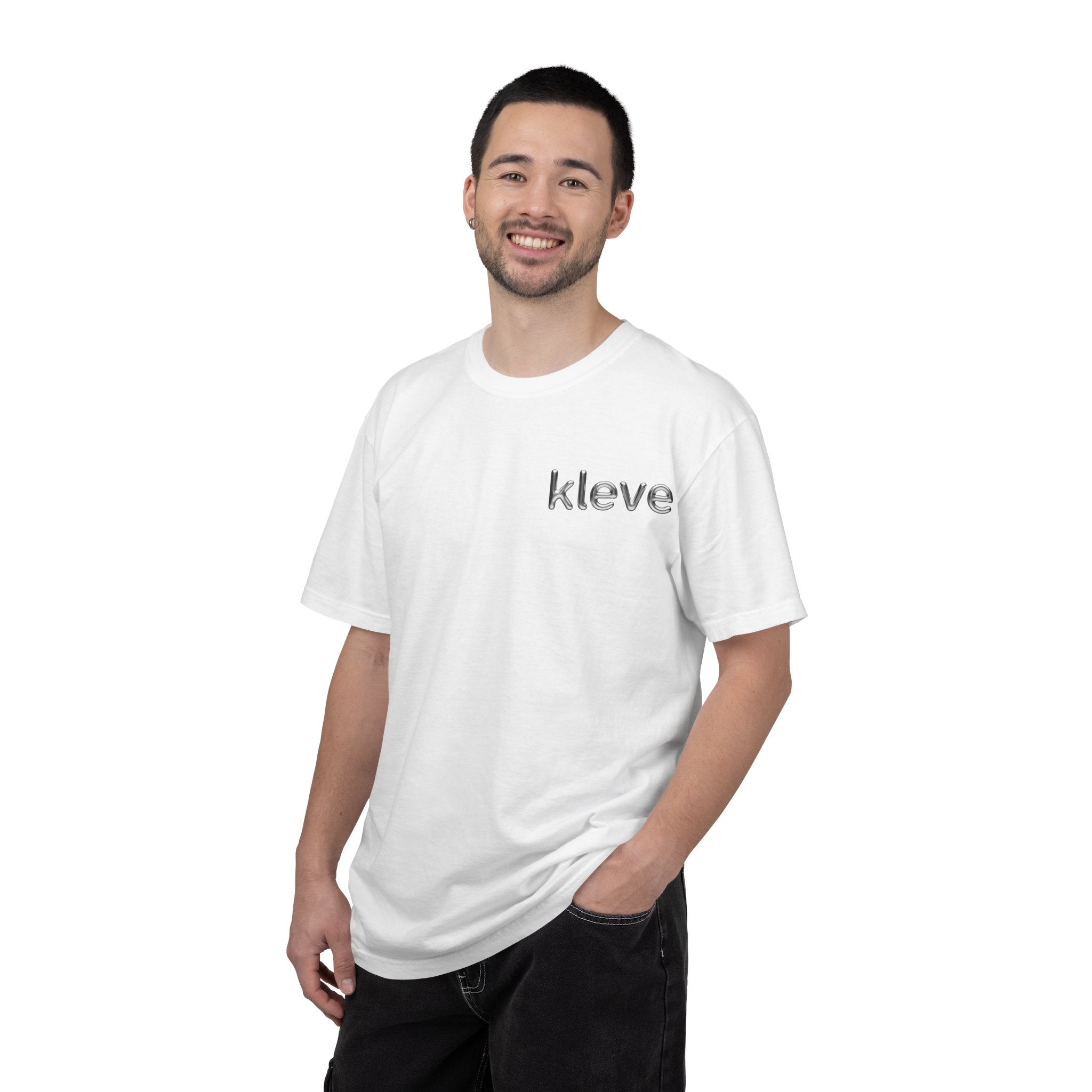 Kleve Minimal Logo T-Shirt — Small Chest Text Tee