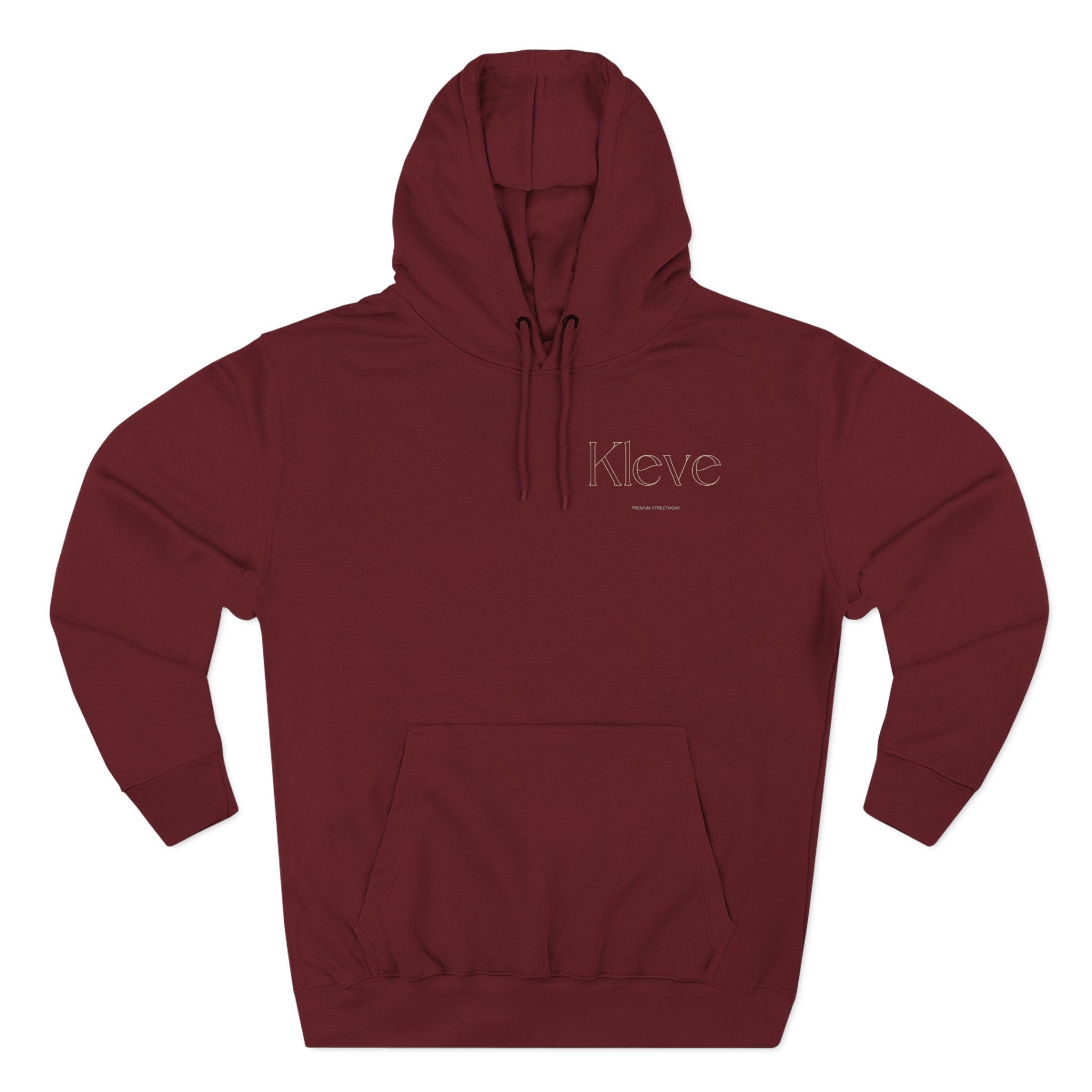 Clever Minimalist Hoodie — Embroidered 'Kleve' Chest Logo