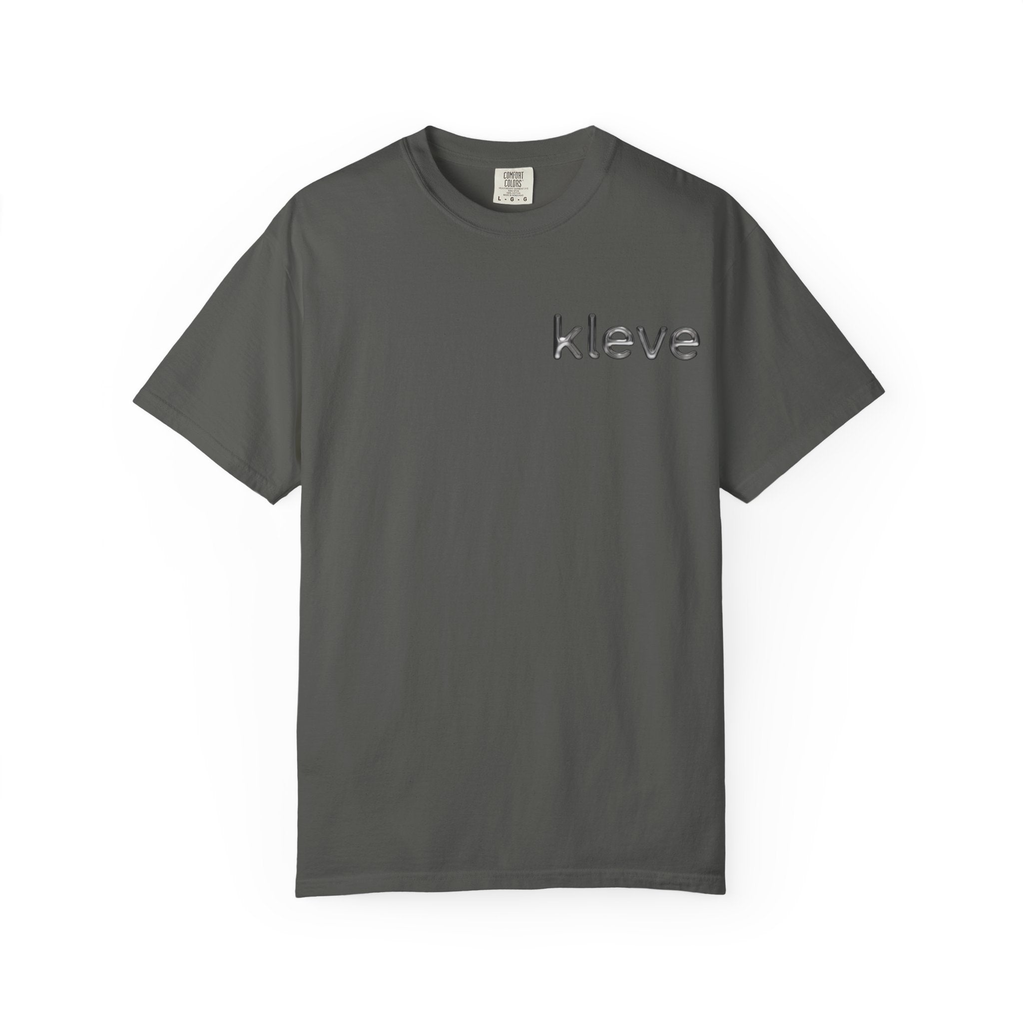 Kleve Minimal Logo T-Shirt — Small Chest Text Tee
