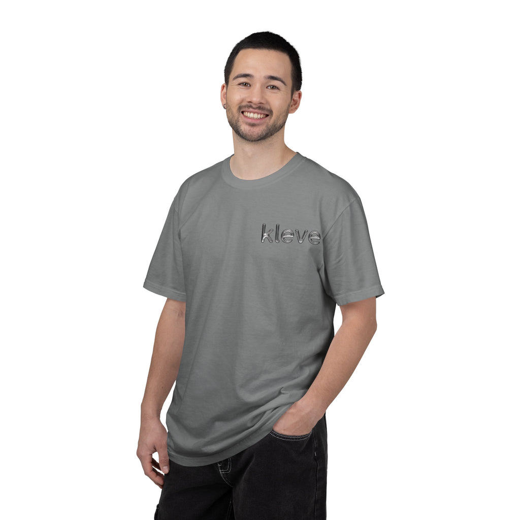 Kleve Minimal Logo T-Shirt — Small Chest Text Tee